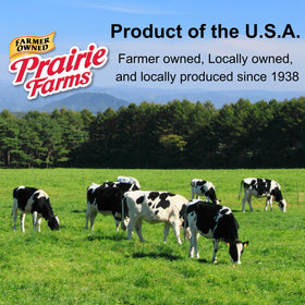Prairie Farms 1% milk tucked in kitchen pantry for easy access.