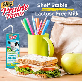 Farmer-owned Prairie Farms brand heritage and quality assurance.