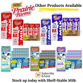 Prairie Farms 2% milk produced in the USA by farmer-owned operations.