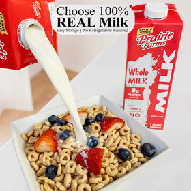 Prairie Farms kosher certification seal on milk carton