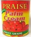 Praise Palm Oil Soup bottle close-up for authentic palm nut cream base