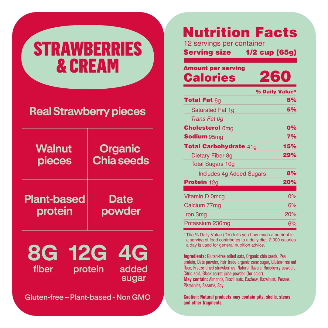 Prana Chialove ingredient label shows protein and non-GMO ingredients