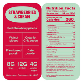 Prana Chialove ingredient label shows protein and non-GMO ingredients