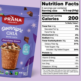 Prana fairtrade cocoa powder visible in the blend for rich aroma