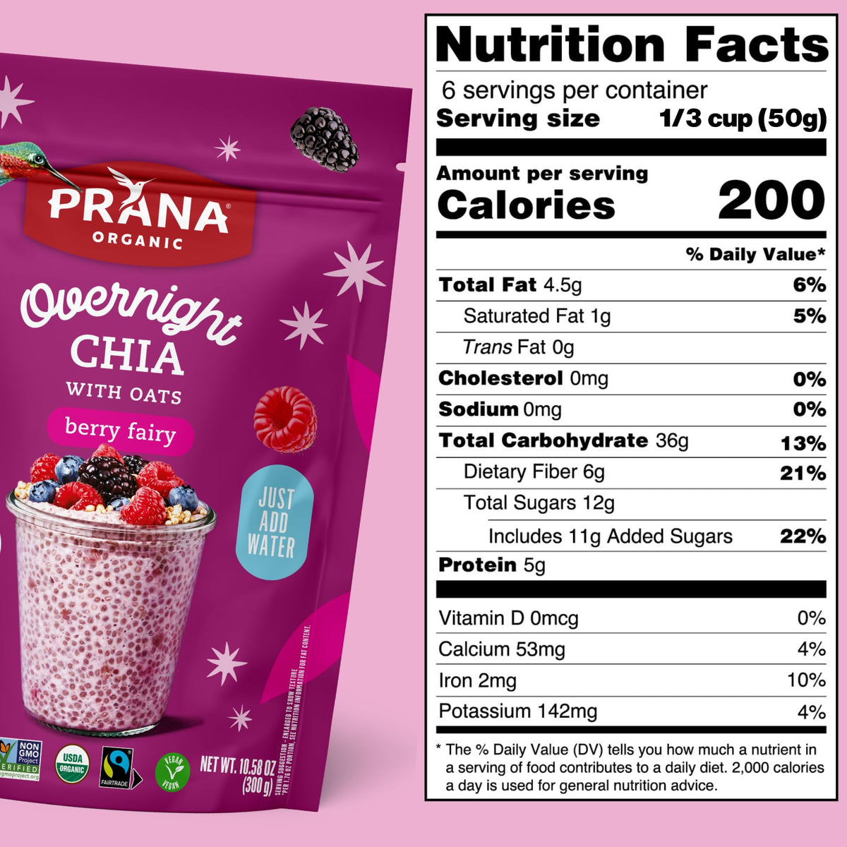 Oats and chia blend close-up highlighting wholesome organic ingredients.