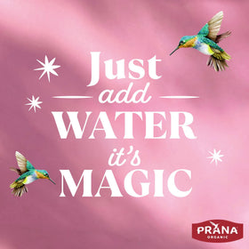 Ingredients list on Prana Berry Fairy pack notes organic and non GMO sourcing