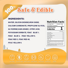 PREATOC markers designed for fondant and cookies on smooth surfaces for detailed art.