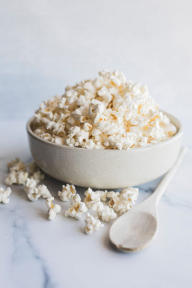 Raw kernel close-up showing uniform kernels for even popping