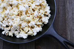 Preferred Popcorn organic label packaging communicates certified quality.