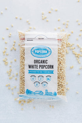 Popped Preferred Popcorn in a bowl, fluffy and golden for sharing