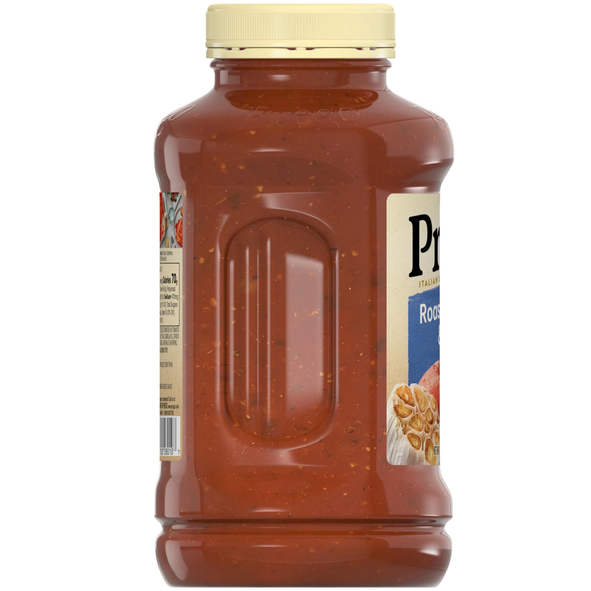 Prego sauce on spoon beside pasta, a quick weeknight option.
