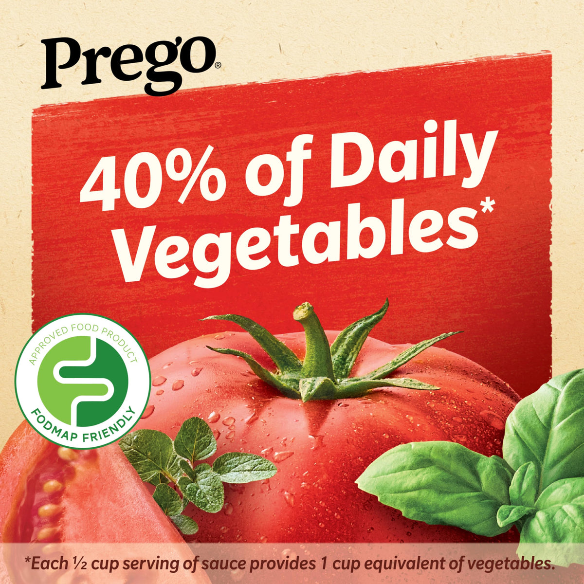 Six jars in a case of Prego Low FODMAP sauce for bulk stocking