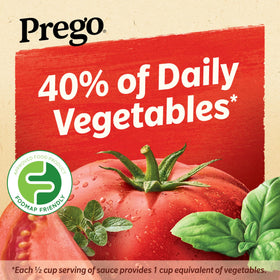 Six jars in a case of Prego Low FODMAP sauce for bulk stocking