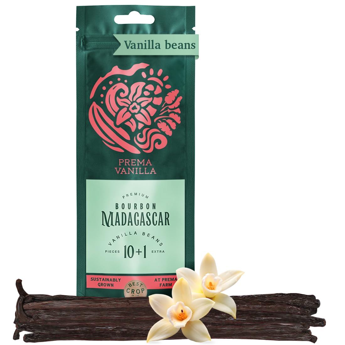 PREMA Vanilla Madagascar vanilla bean pods for premium baking and cooking aroma