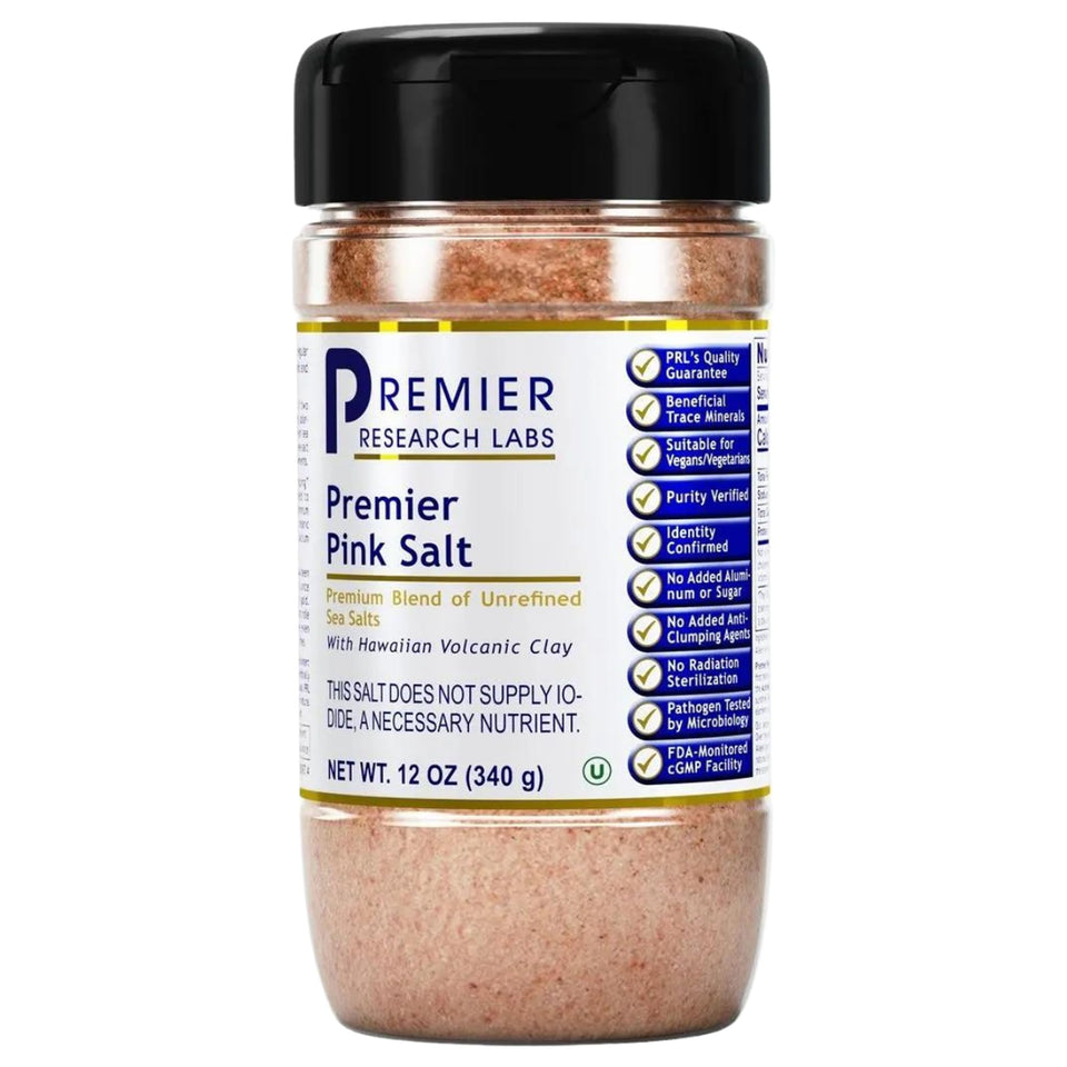 Premier Pink Salt Hawaiian Alaea blend pour highlighting natural mineral flavor.