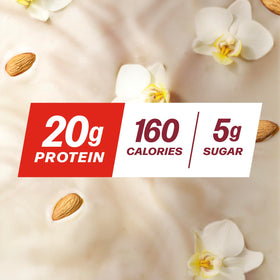 Premier Protein almondmilk non-dairy label with clean nutrition information