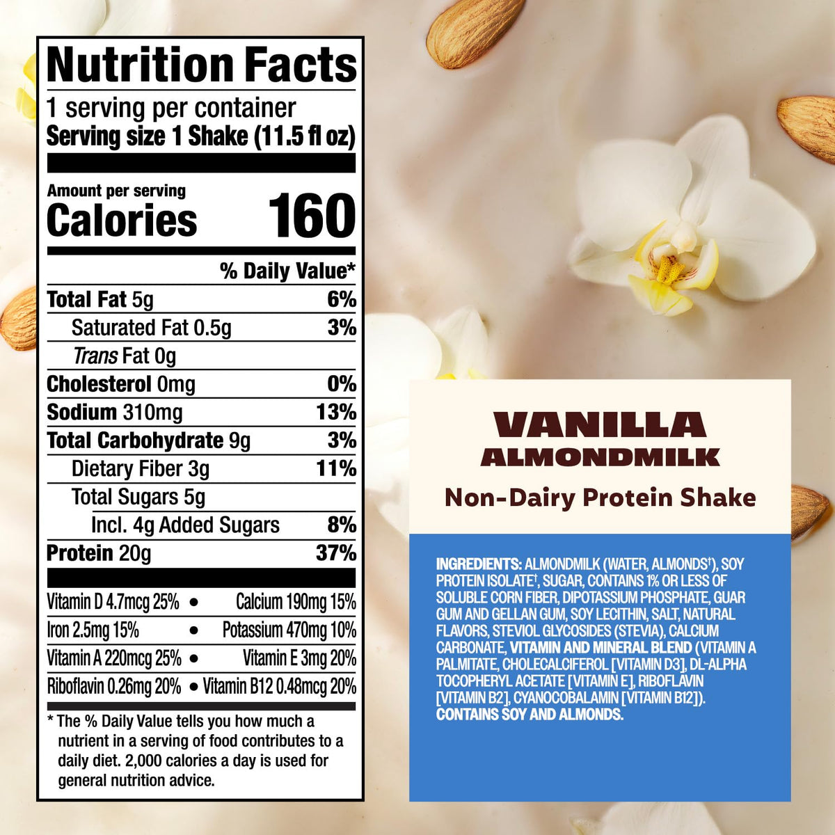 Premier Protein almondmilk non-dairy on-the-go serve ready to drink