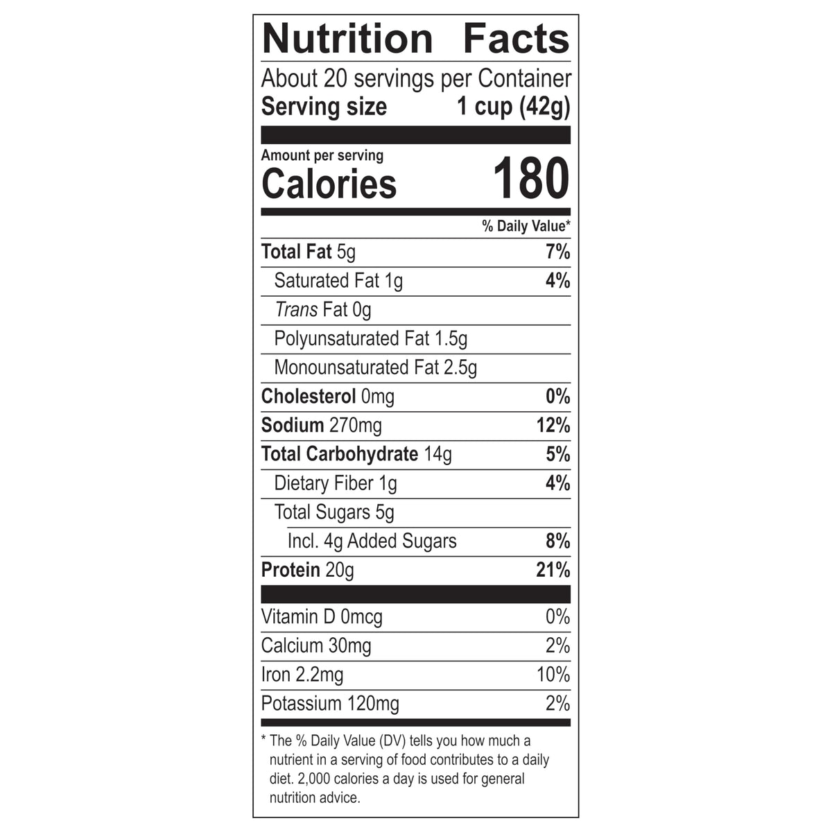 Trail mix idea with Premier Protein cereal and nuts for on-the-go protein.