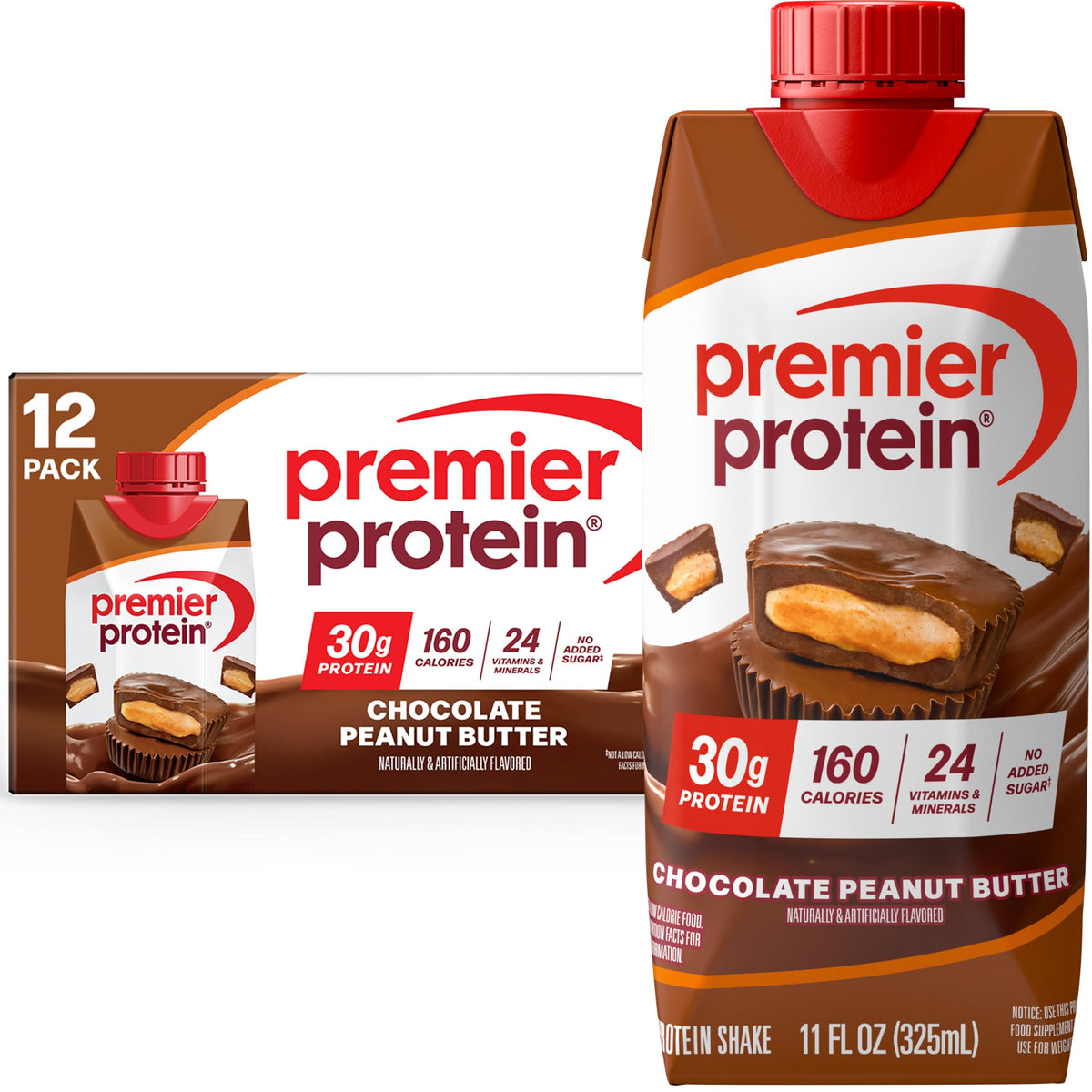 Premier Protein Shake Chocolate Peanut Butter bottle for post-workout fuel.