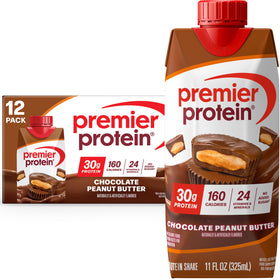 Premier Protein Shake Chocolate Peanut Butter bottle for post-workout fuel.