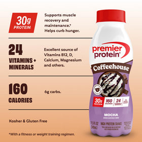 Milk protein concentrate and calcium caseinate create a balanced protein profile.
