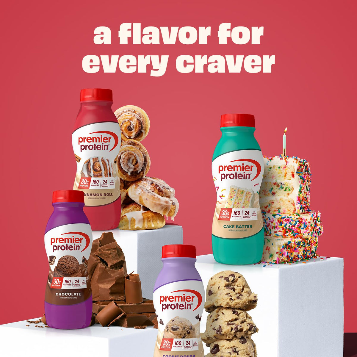 Premier Protein customizable smoothie base, blend with fruit for a balanced snack