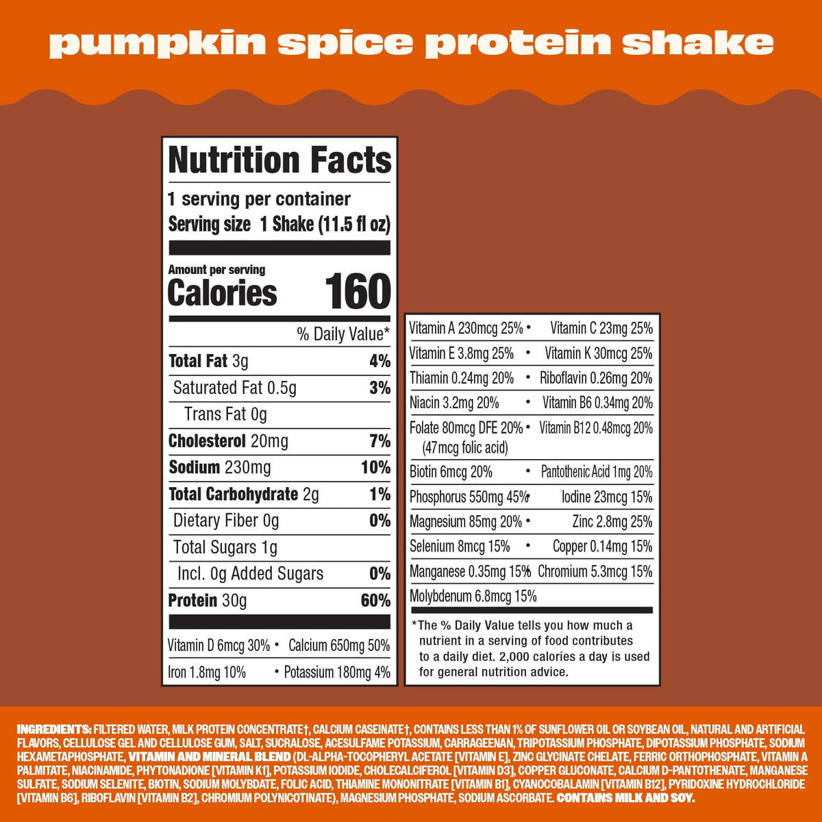 Premier Protein Pumpkin Spice pour ideal for quick post-workout shake.