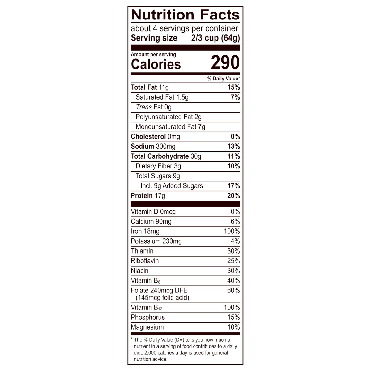Premier Protein resealable bag keeps freshness and portions handy.