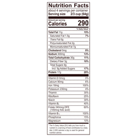 Premier Protein resealable bag keeps freshness and portions handy.