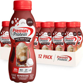 Premier Protein Root Beer Float bottle ready to drink for on the go