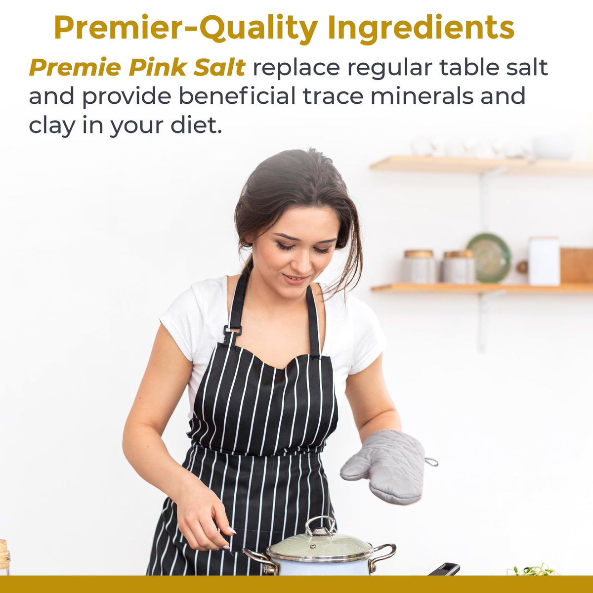 Premier Research Labs Pink Salt with Alaea Hawaiian clay mix for mineral-rich notes.