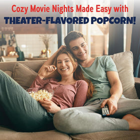 Premium America popcorn kit salt packet included for balanced flavor during popping.