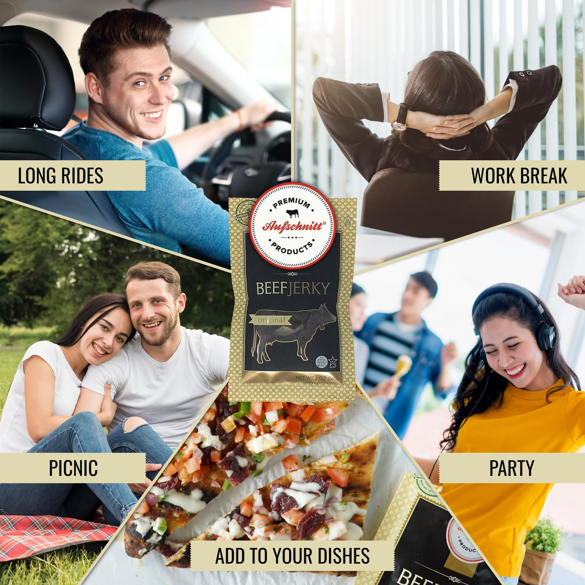 Premium Aufschnitt kosher-certified jerky with Star-K status for mindful snacking.