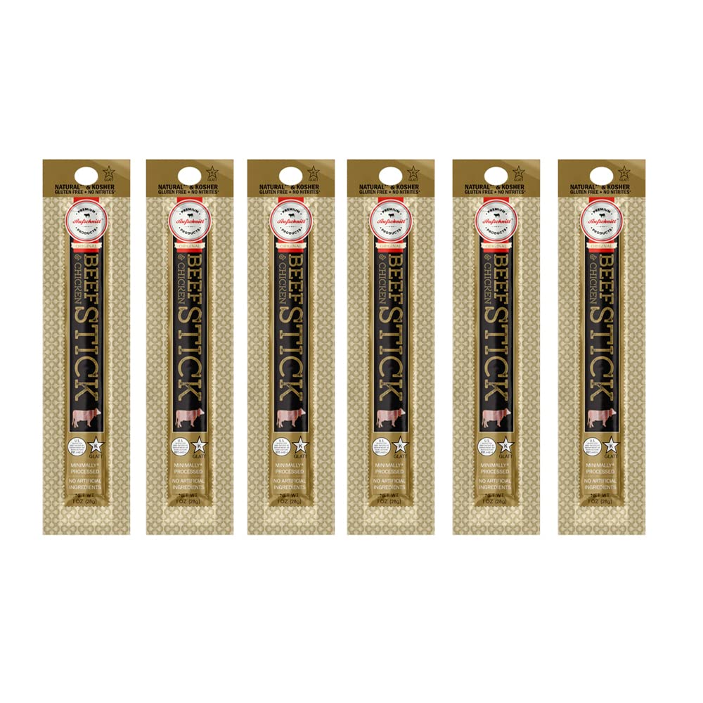 Premium Aufschnitt grass-fed beef jerky stick in original flavor for on-the-go protein.