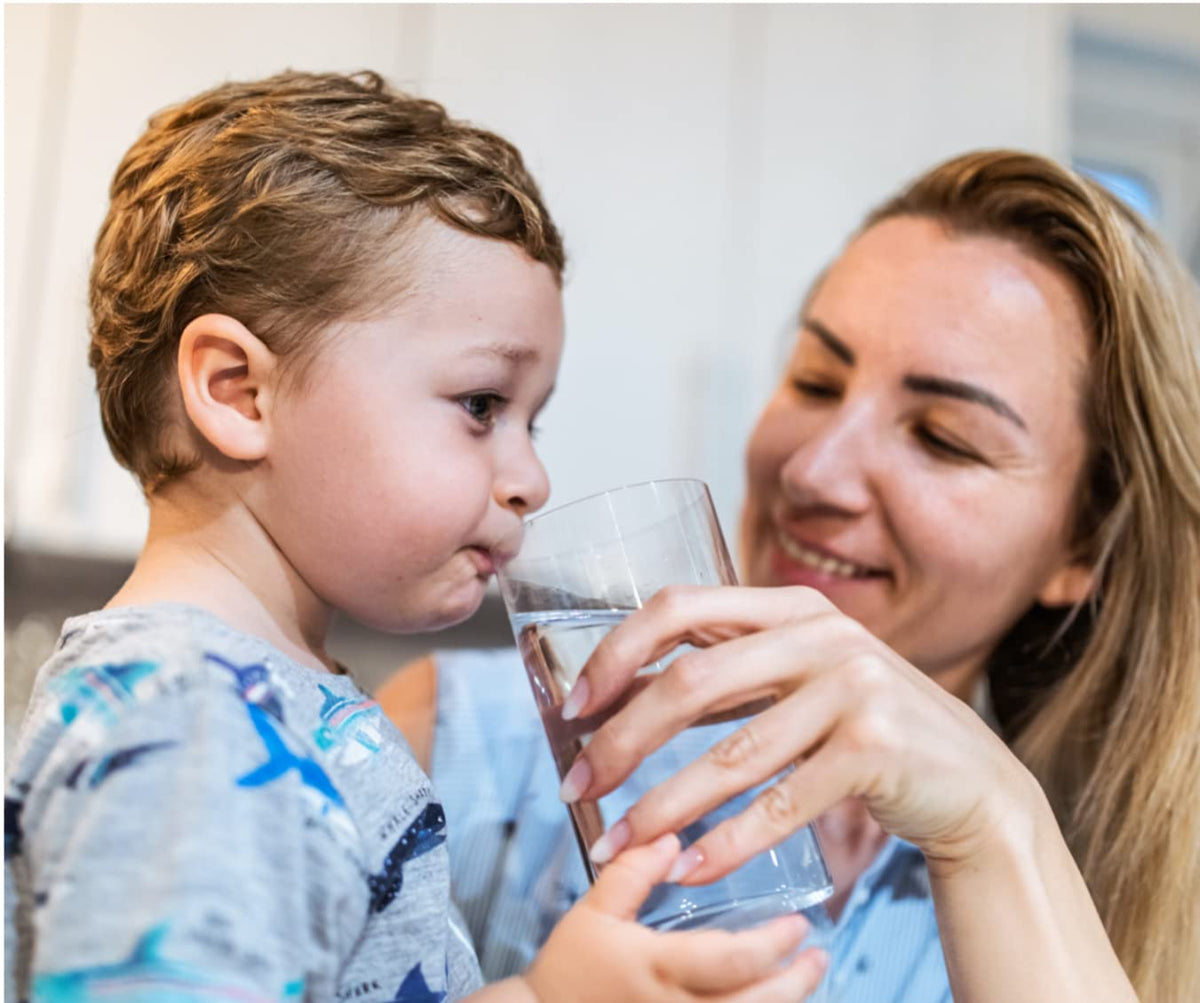 Premium Distilled Water used to make clean, clear ice cubes.