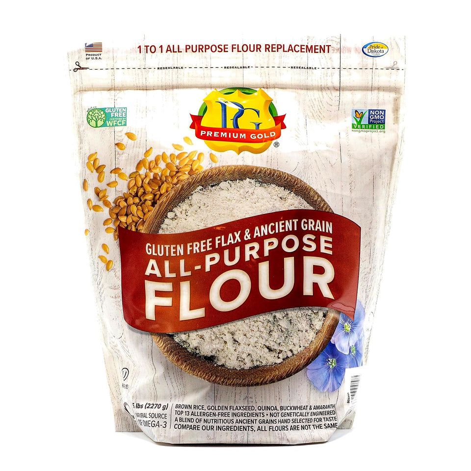 Premium Gold gluten-free flour bag for versatile baking