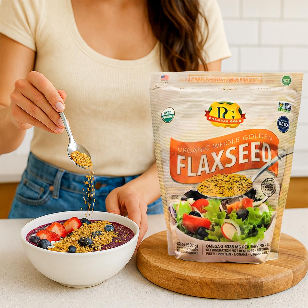 Premium Gold packaging shows USA origin and allergen-free quality.