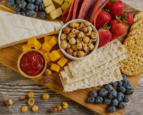 Premium Growers hazelnuts as a garnish, adding crunch and flavor to dishes.