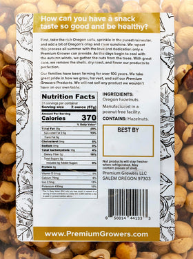 Premium Growers hazelnuts dry roasted bowl served, ideal for sharing.