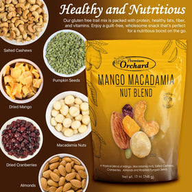Premium Orchard Deluxe grab and go snack shown ready for travel or work.
