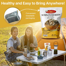 Premium Orchard toasted seeds from a carefully built oven for maximum flavor.