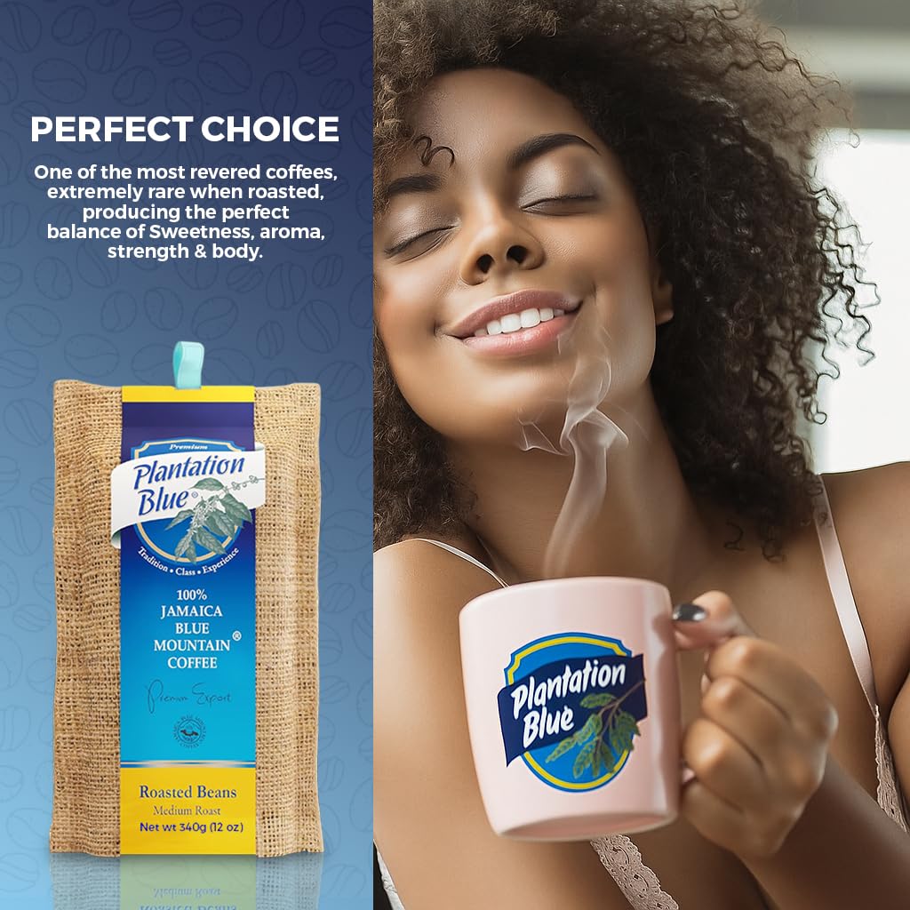 Premium Plantation Blue Tradition Class Experience aroma in cup for a comforting brew.