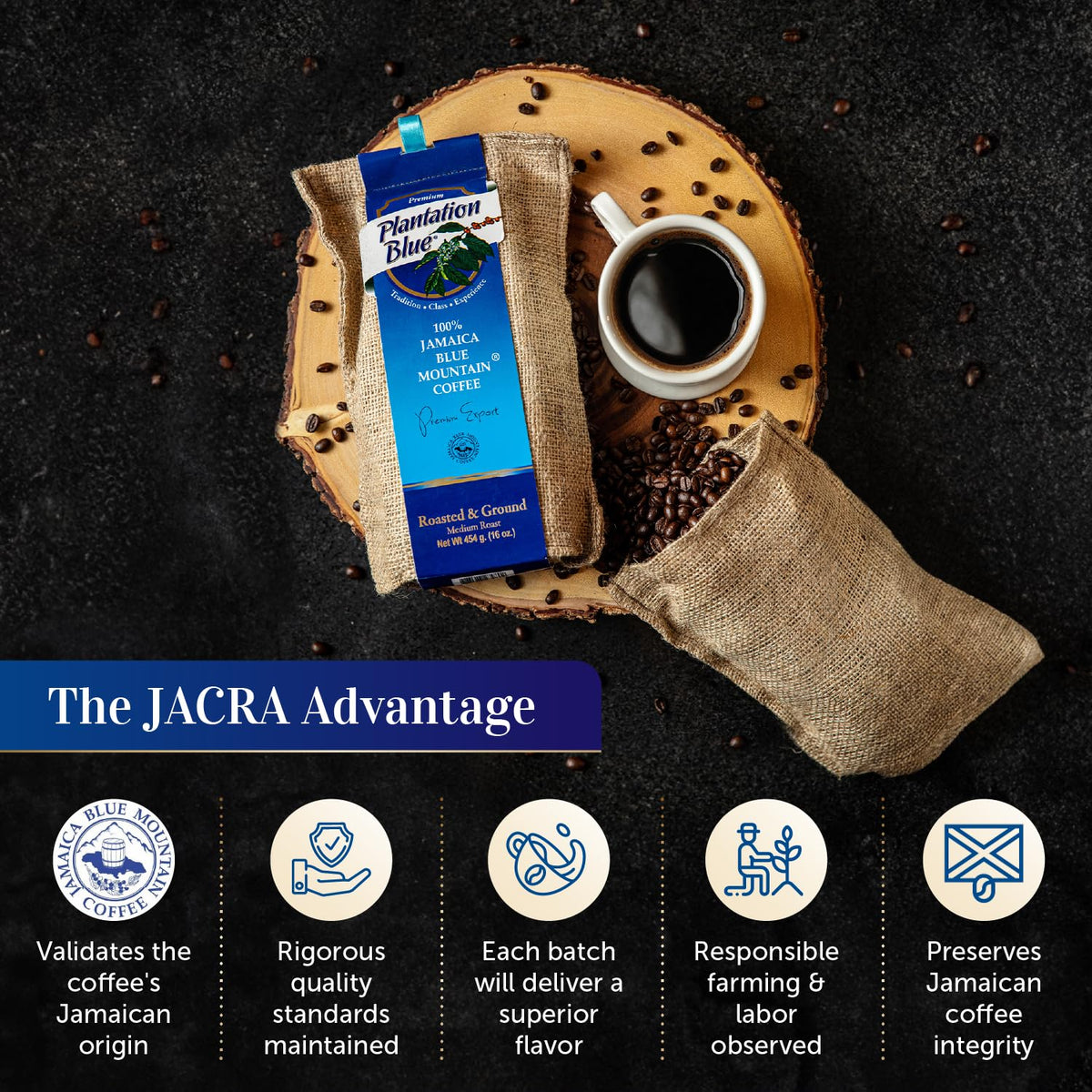 Premium Plantation Blue Tradition Class Experience pour-over delivers smooth, refined taste.