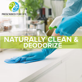 Prescribed For Life in a kitchen scene demonstrating versatile culinary and cleaning uses.