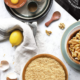 Presto Sales walnut flour on kitchen counter, versatile base