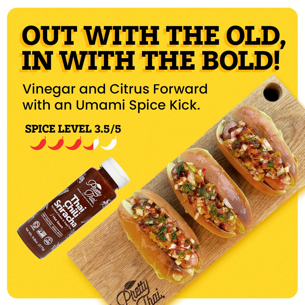 Pretty Thai Sriracha glaze on grilled chicken boosts flavor depth.