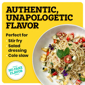 Pretty Thai Peanut Sauce dressing dish demonstrates creamy, tangy drizzle for salads and noodles.