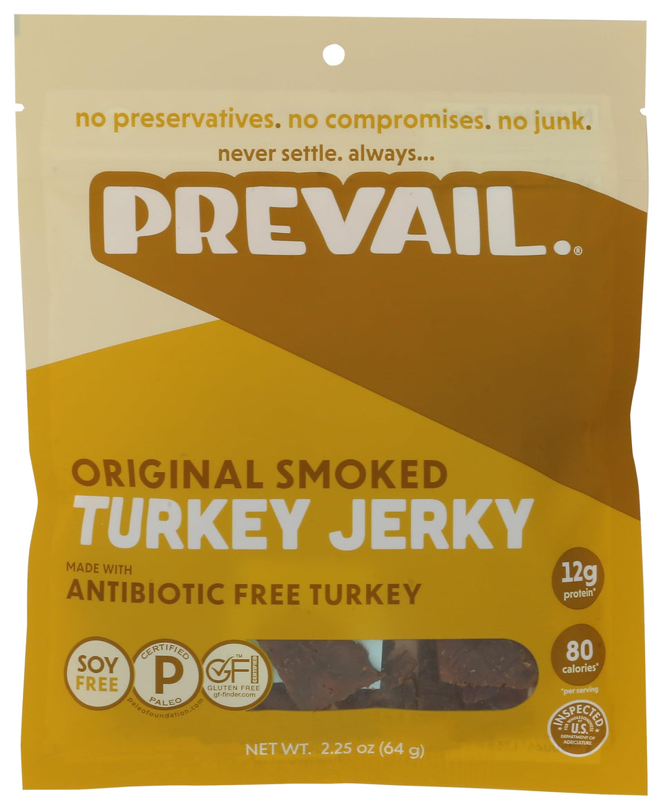 Prevail Original Turkey Jerky 2.25 OZ — savory on-the-go snack with a chewy bite.