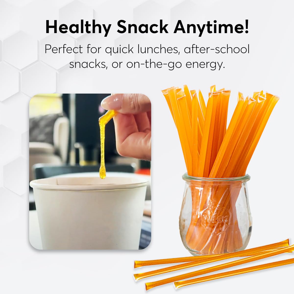 P.R.I Manuka Honey Sticks over yogurt or granola for flavor and texture.
