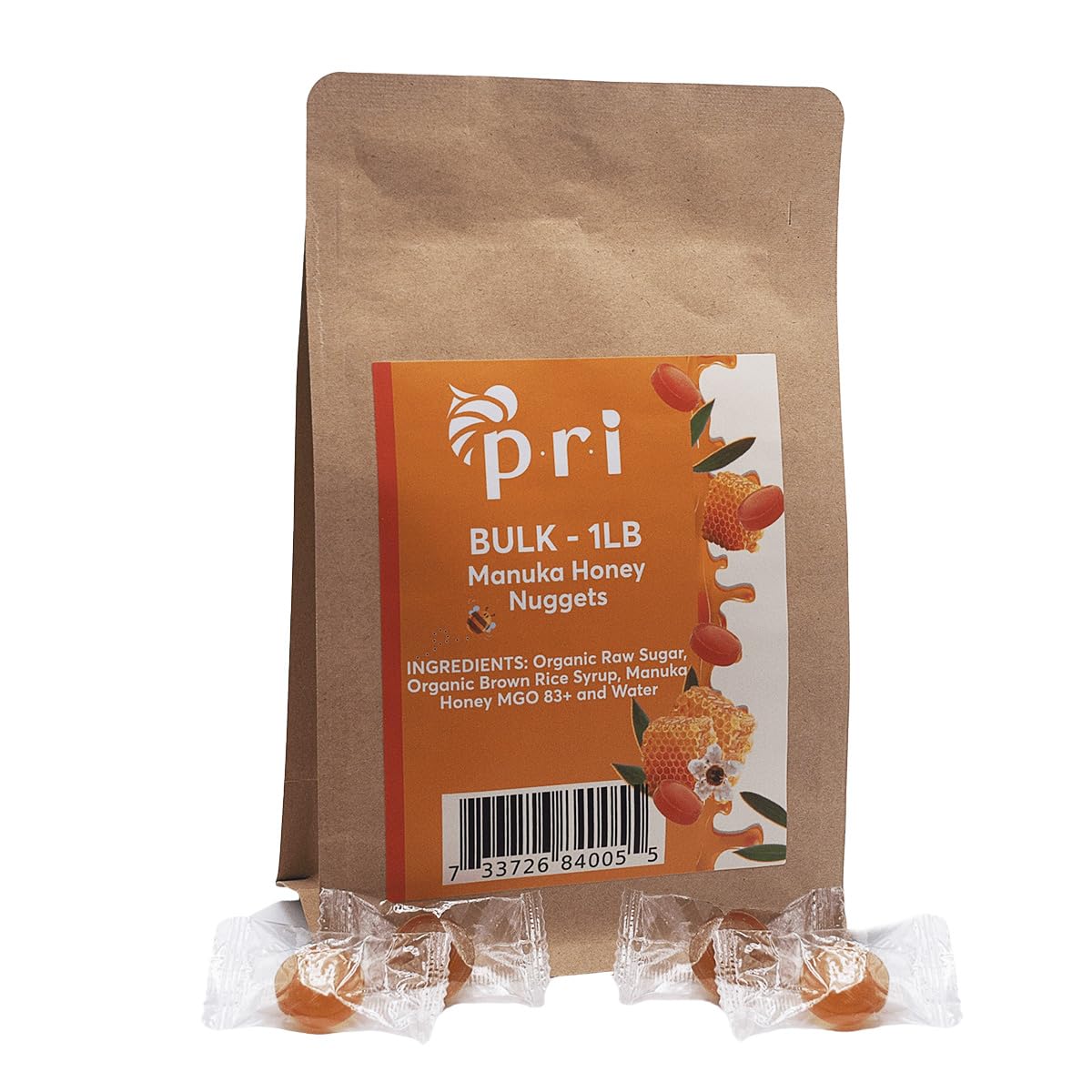 P.R.I Manuka Nuggets 1 lb bulk bag ideal for sharing at home or in the office